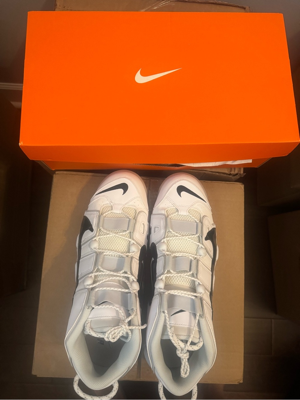 Size 14 - Nike Air More Uptempo '96 Copy Paste - White BRAND NEW in Nike Box - Picture 2 of 6